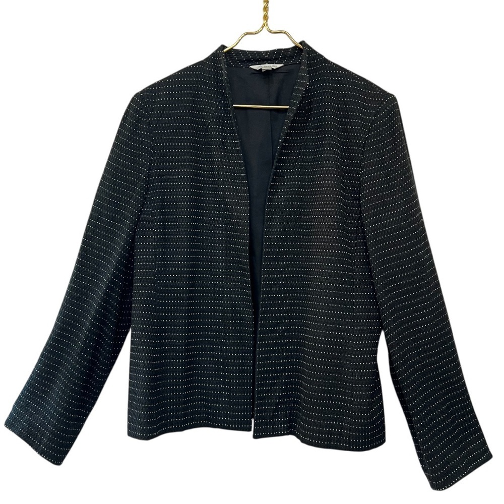 Austin Reed Textured Dot Open Front Blazer